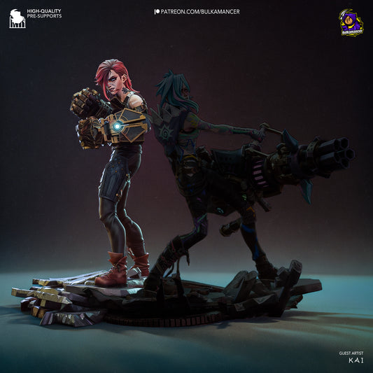 Arcane Vi Garage Kit | Fanmade Model by Bulkamancer | Piltover brawler | 3D Printed - Sephiknot