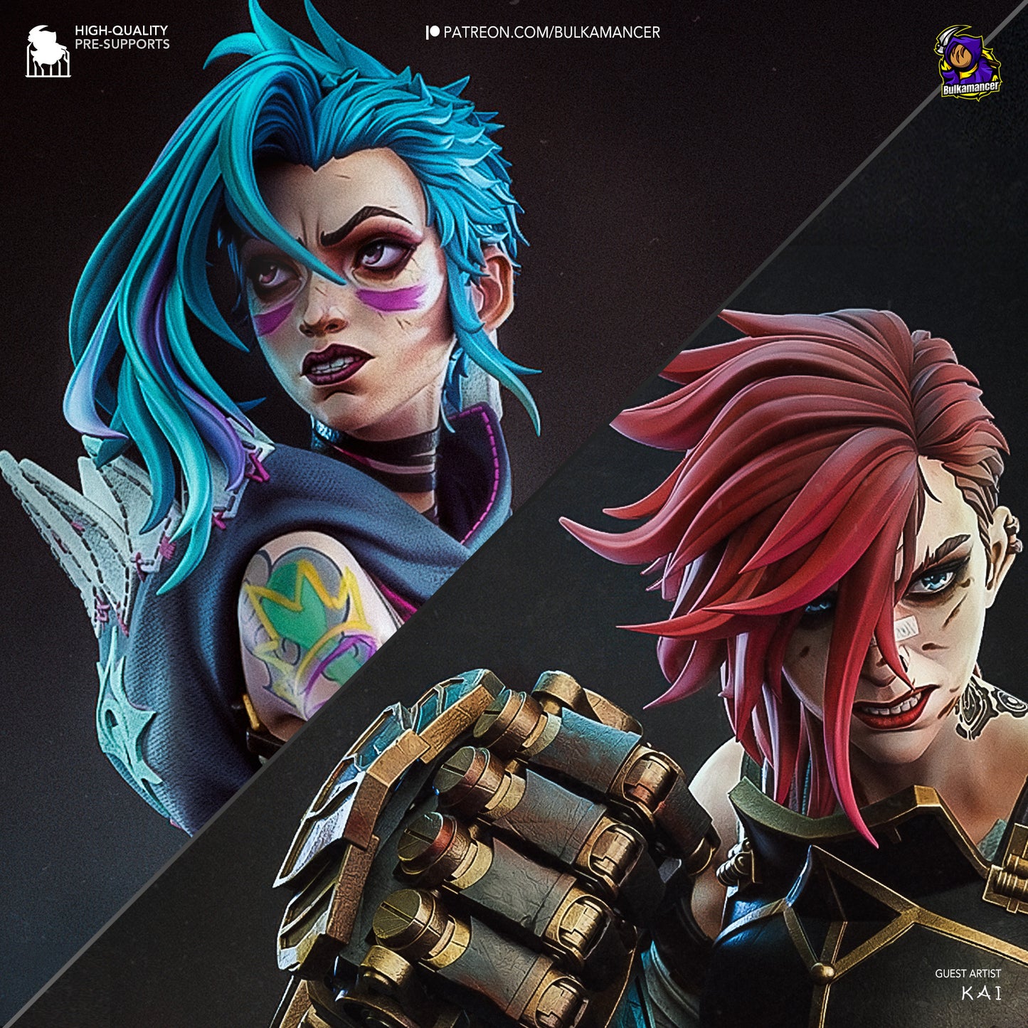 Arcane Vi Garage Kit | Fanmade Model by Bulkamancer | Piltover brawler | 3D Printed - Sephiknot