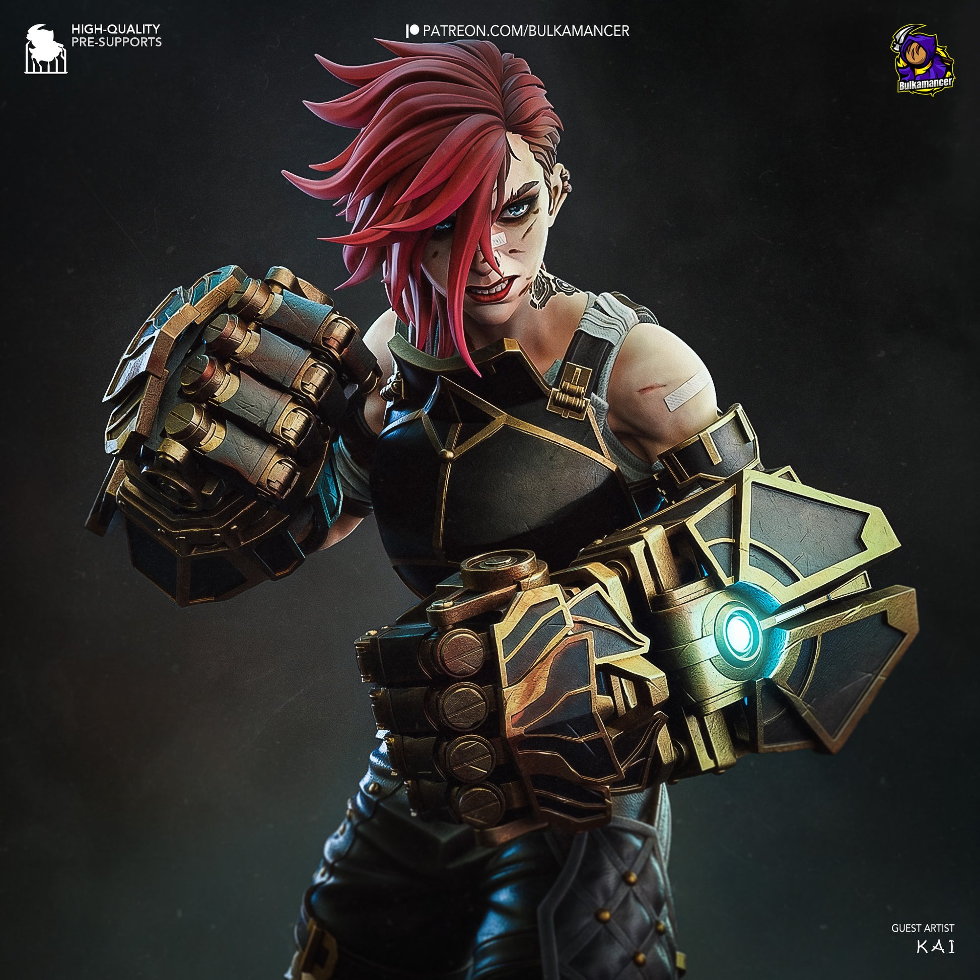 Arcane Vi Garage Kit | Fanmade Model by Bulkamancer | Piltover brawler | 3D Printed - Sephiknot