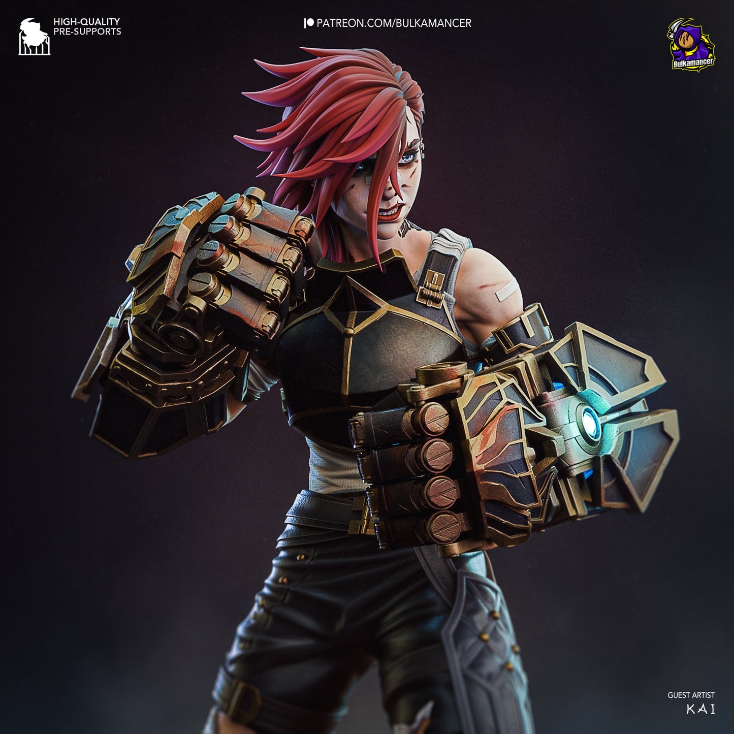Arcane Vi Garage Kit | Fanmade Model by Bulkamancer | Piltover brawler | 3D Printed - Sephiknot