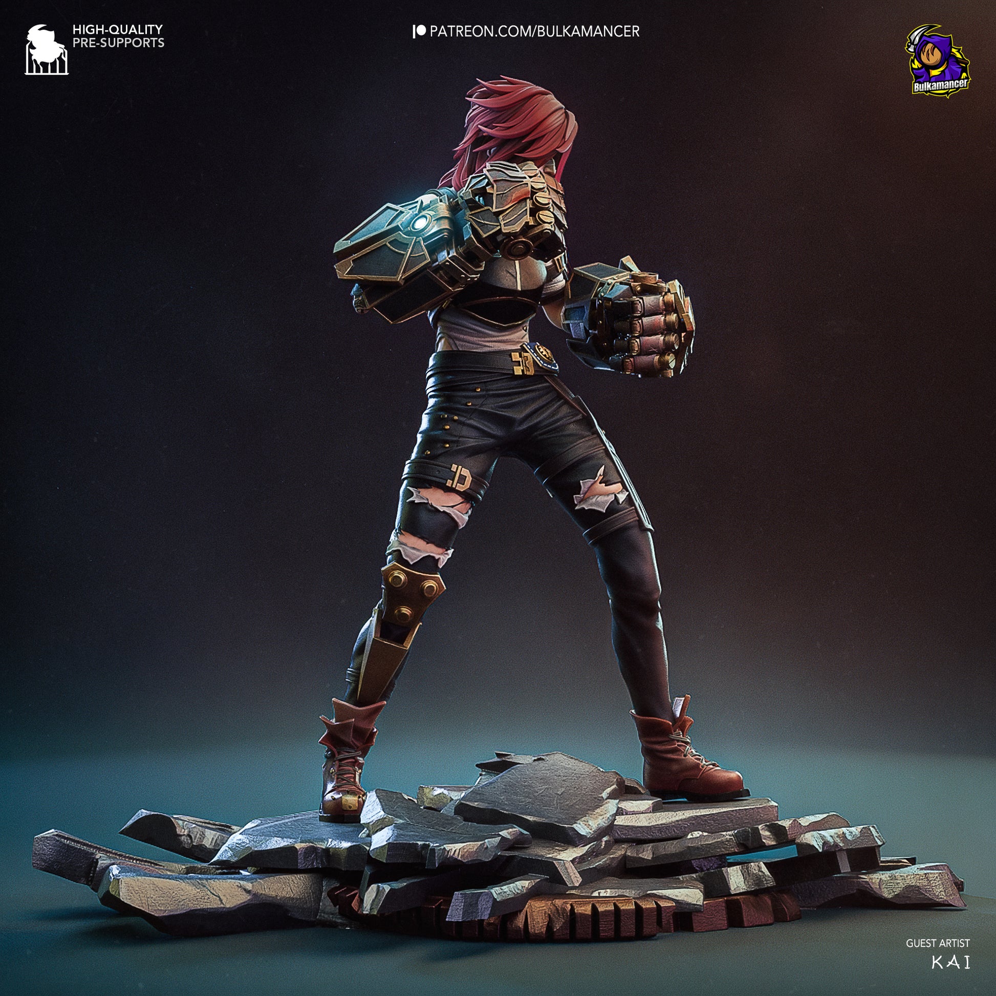 Arcane Vi Garage Kit | Fanmade Model by Bulkamancer | Piltover brawler | 3D Printed - Sephiknot