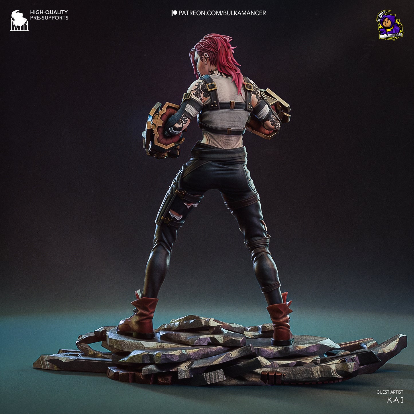 Arcane Vi Garage Kit | Fanmade Model by Bulkamancer | Piltover brawler | 3D Printed - Sephiknot