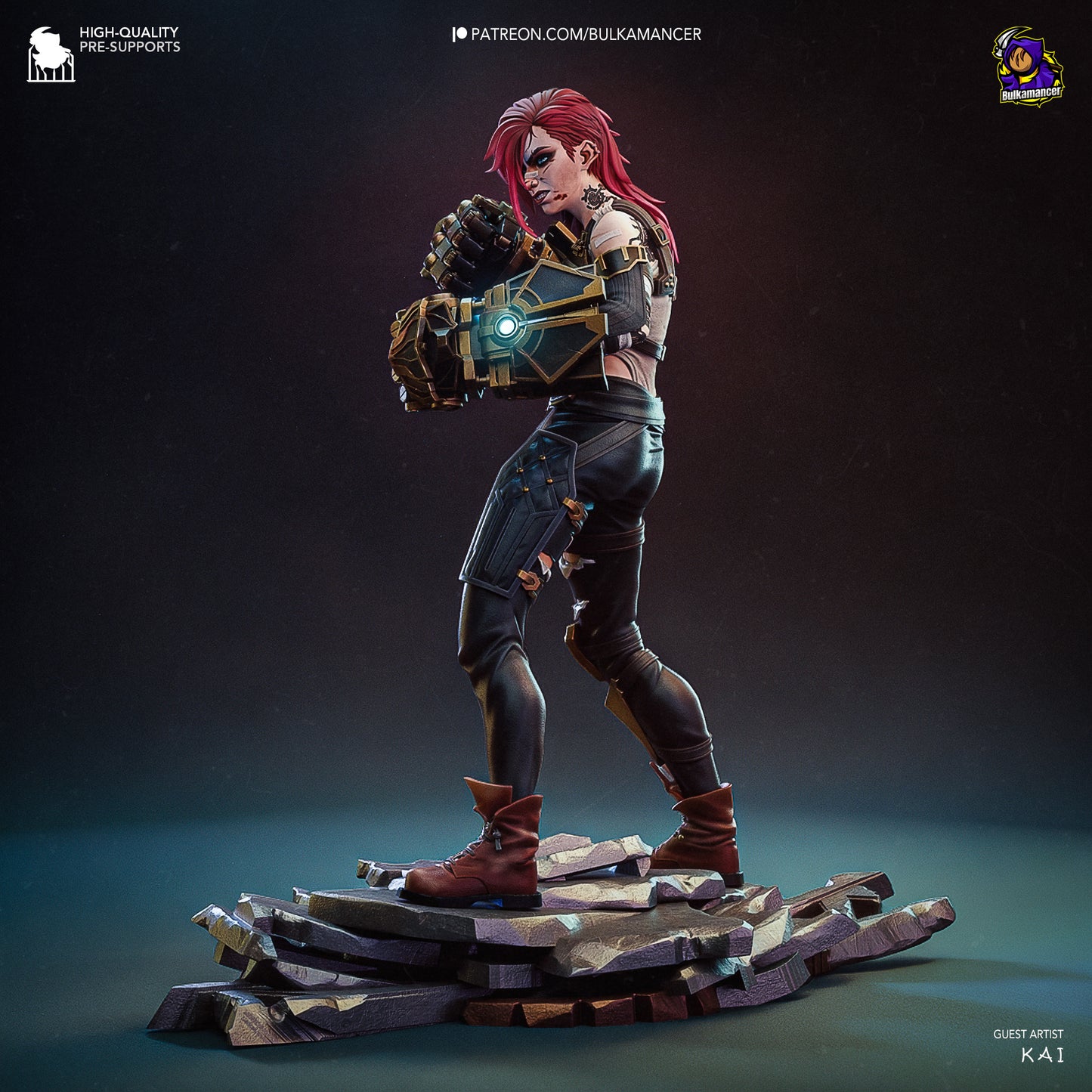 Arcane Vi Garage Kit | Fanmade Model by Bulkamancer | Piltover brawler | 3D Printed - Sephiknot