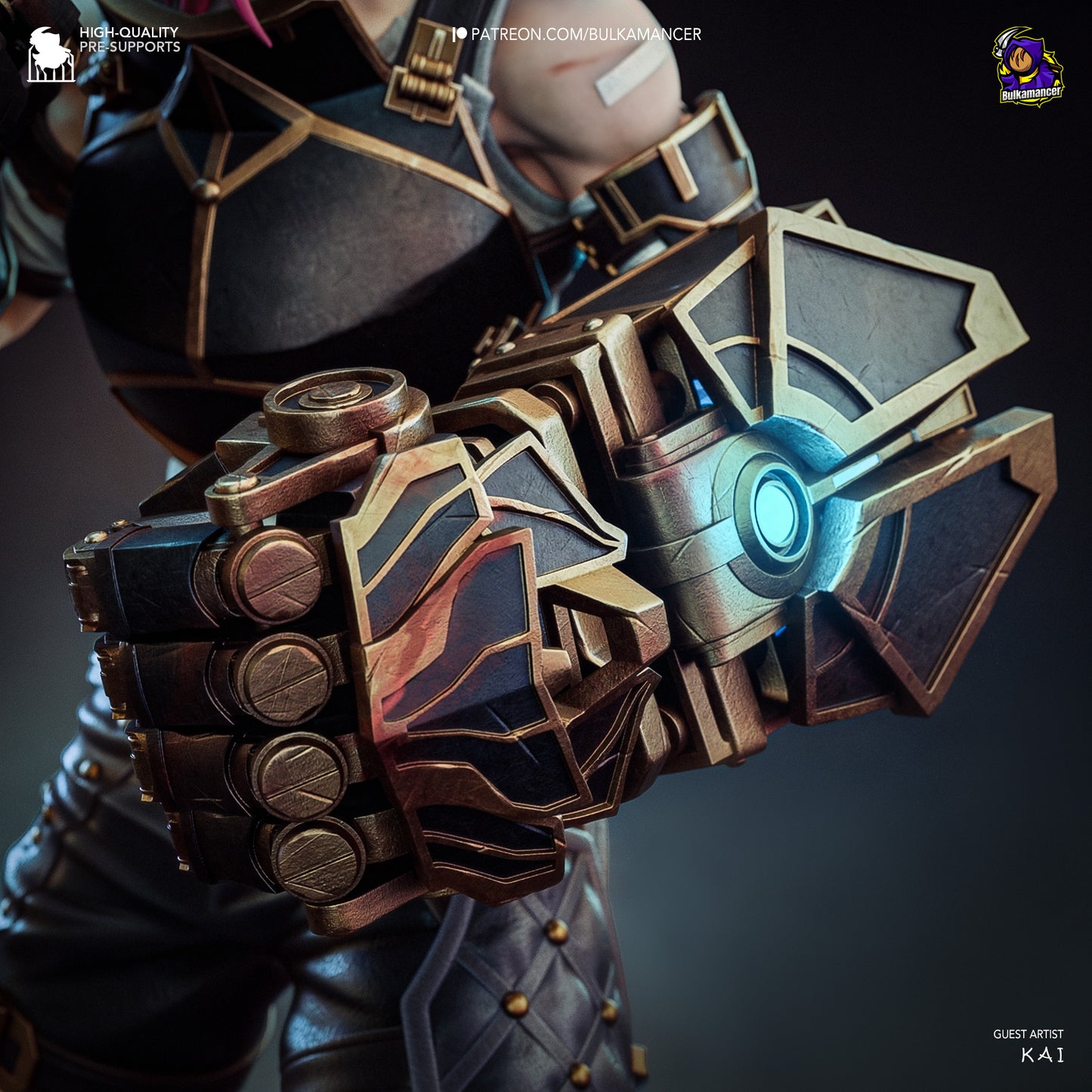 Arcane Vi Garage Kit | Fanmade Model by Bulkamancer | Piltover brawler | 3D Printed - Sephiknot