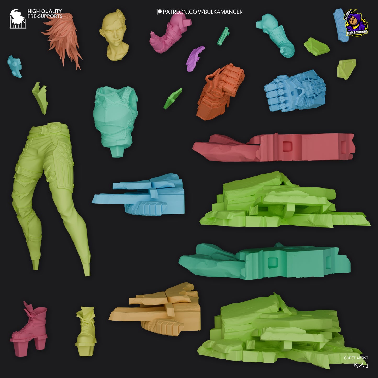 Arcane Vi Garage Kit | Fanmade Model by Bulkamancer | Piltover brawler | 3D Printed - Sephiknot