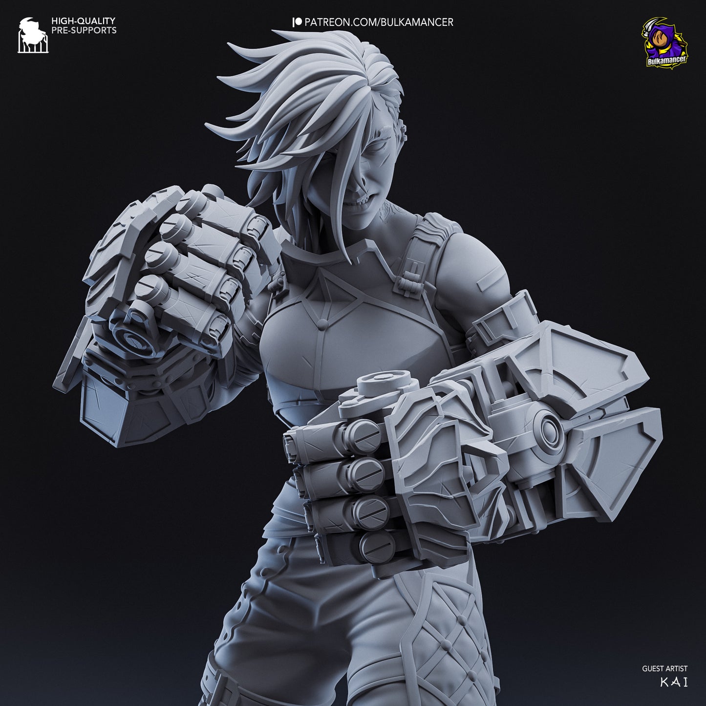 Arcane Vi Garage Kit | Fanmade Model by Bulkamancer | Piltover brawler | 3D Printed - Sephiknot