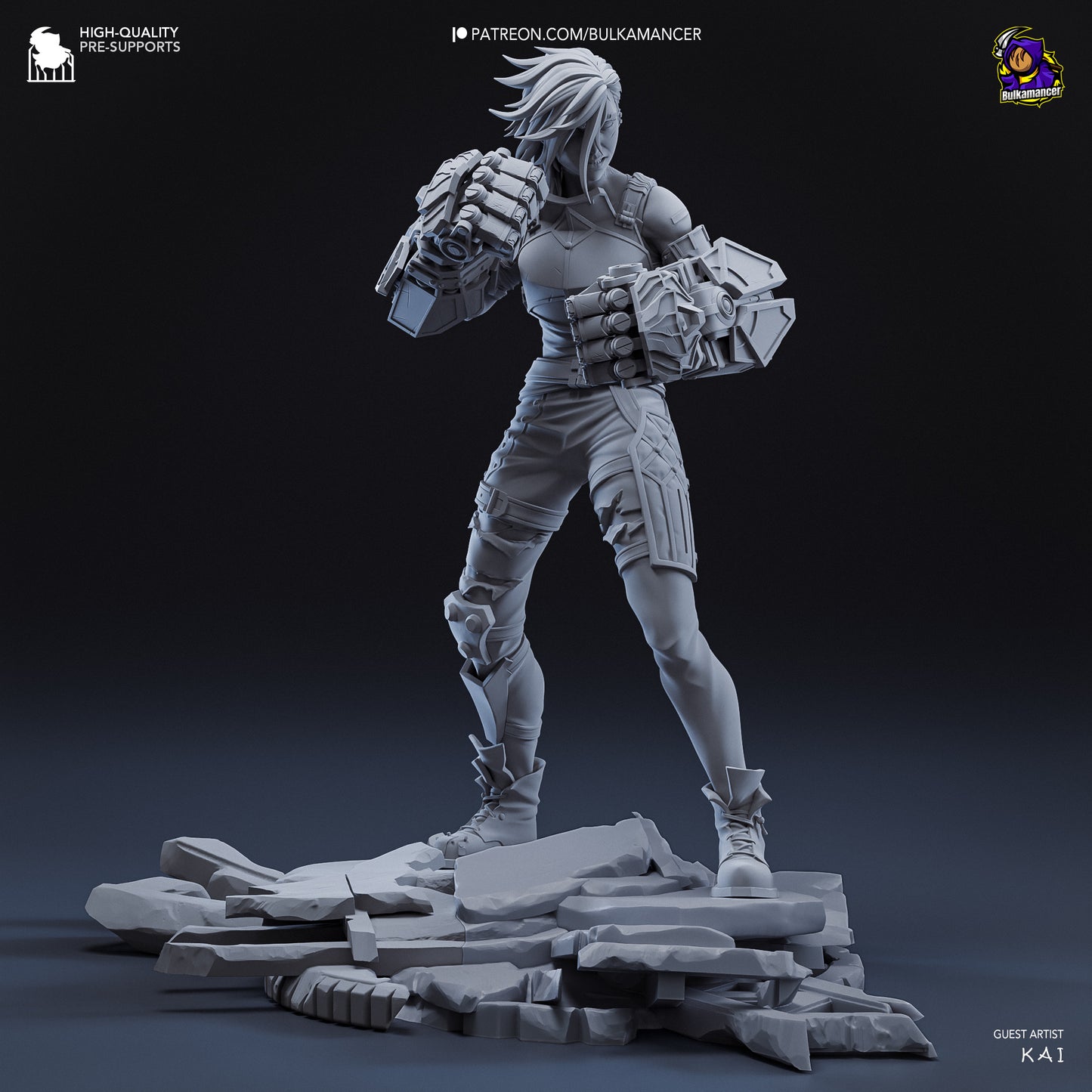 Arcane Vi Garage Kit | Fanmade Model by Bulkamancer | Piltover brawler | 3D Printed - Sephiknot