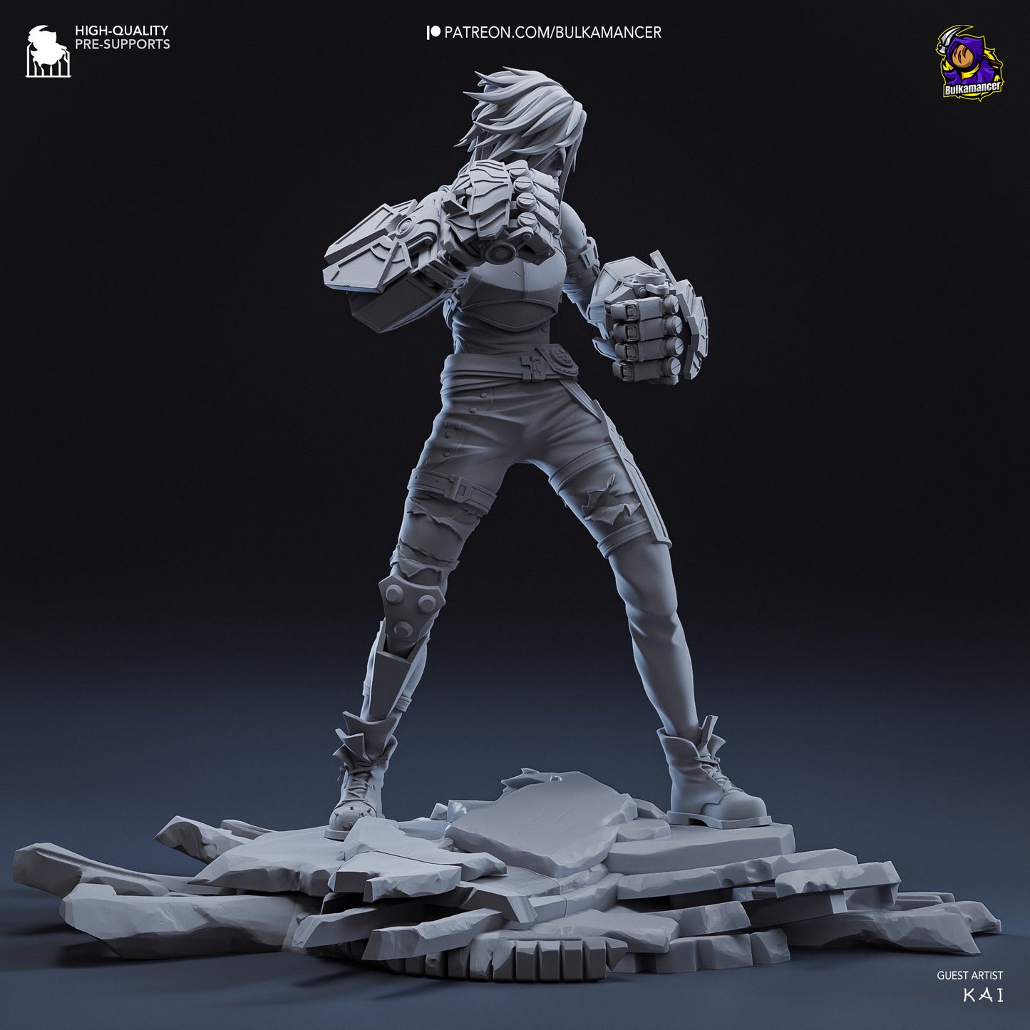 Arcane Vi Garage Kit | Fanmade Model by Bulkamancer | Piltover brawler | 3D Printed - Sephiknot