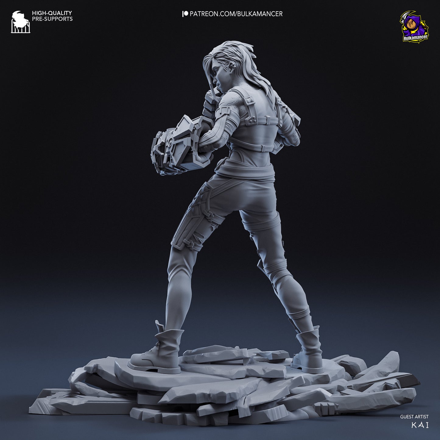 Arcane Vi Garage Kit | Fanmade Model by Bulkamancer | Piltover brawler | 3D Printed - Sephiknot