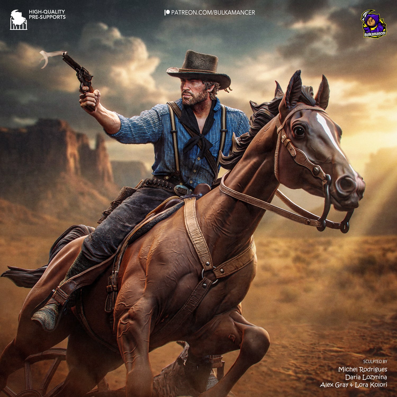 Arthur from Red Dead Redemption 2 by Bulkamancer | High Quality Resin Print | Painted Commissions available! - Sephiknot