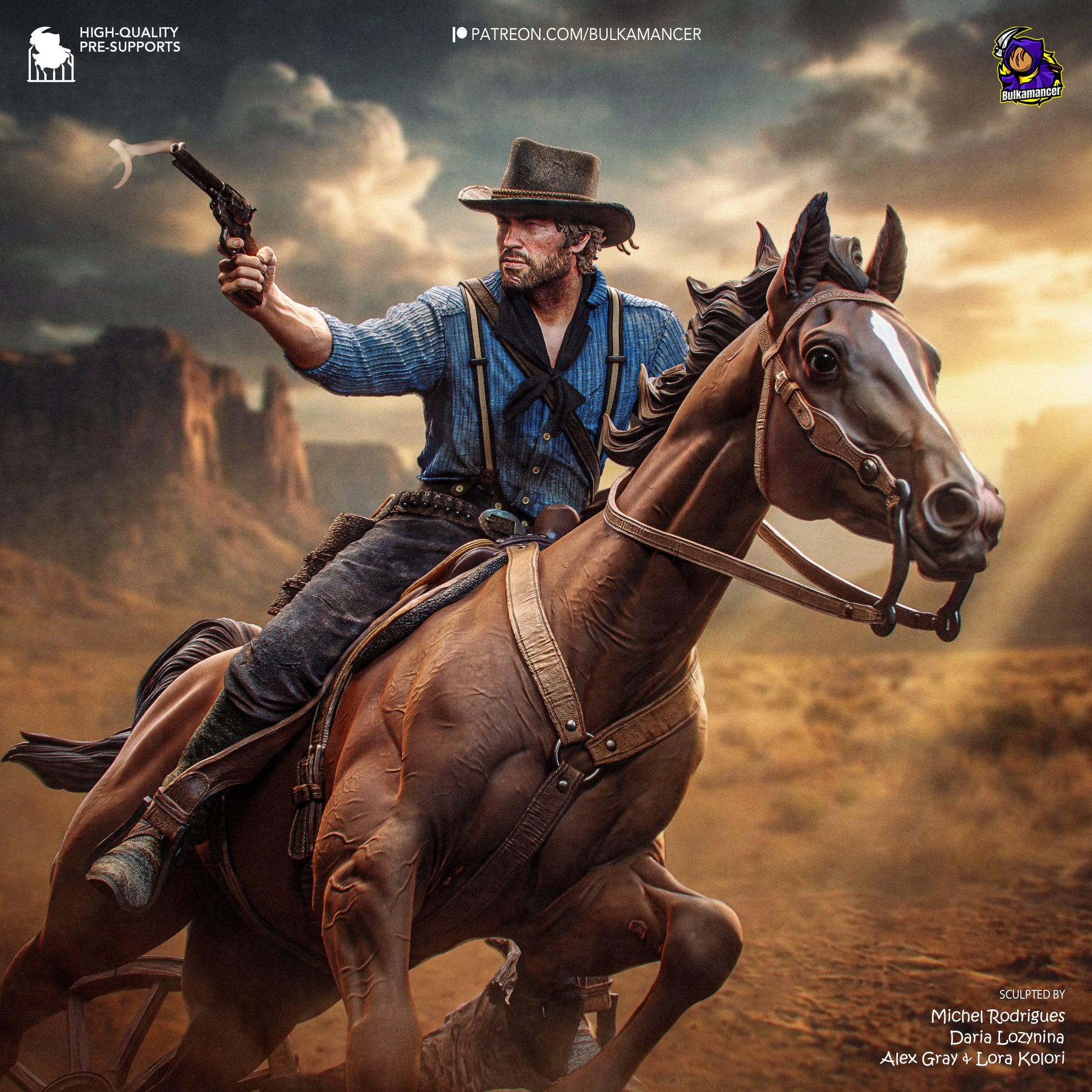Arthur from Red Dead Redemption 2 by Bulkamancer | High Quality Resin Print | Painted Commissions available! - Sephiknot