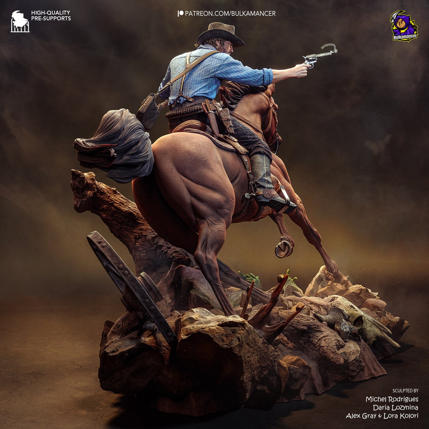 Arthur from Red Dead Redemption 2 by Bulkamancer | High Quality Resin Print | Painted Commissions available! - Sephiknot