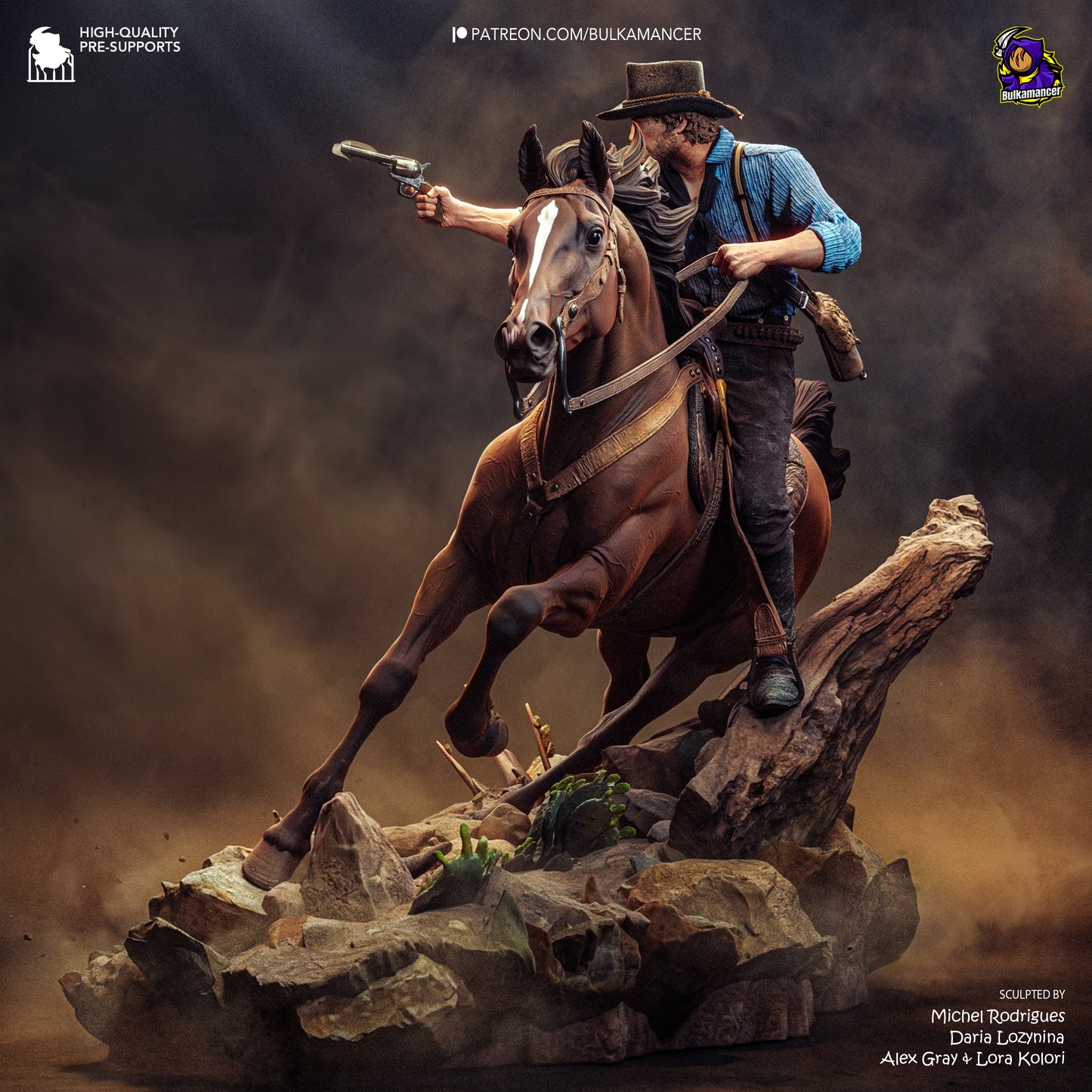 Arthur from Red Dead Redemption 2 by Bulkamancer | High Quality Resin Print | Painted Commissions available! - Sephiknot