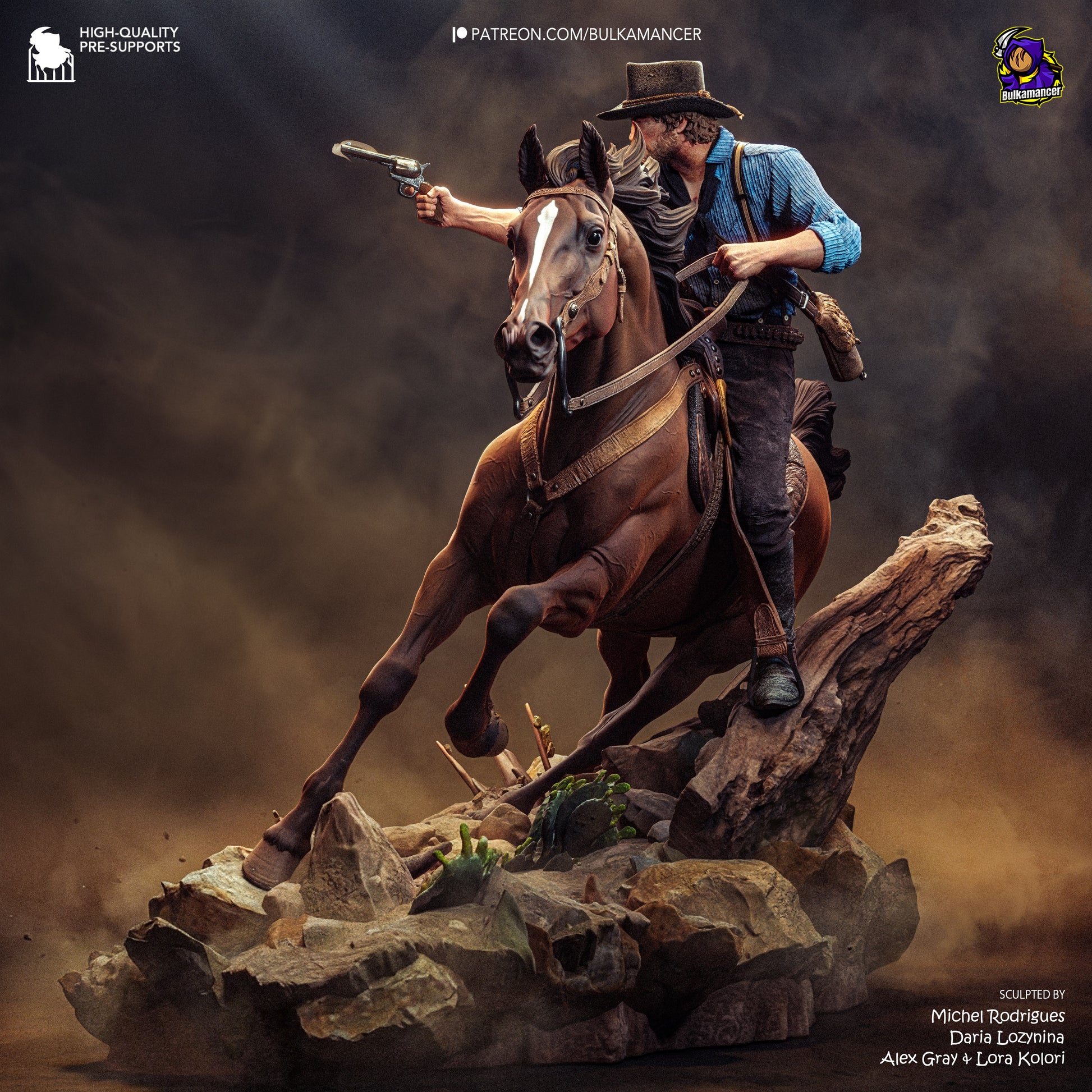 Arthur from Red Dead Redemption 2 by Bulkamancer | High Quality Resin Print | Painted Commissions available! - Sephiknot