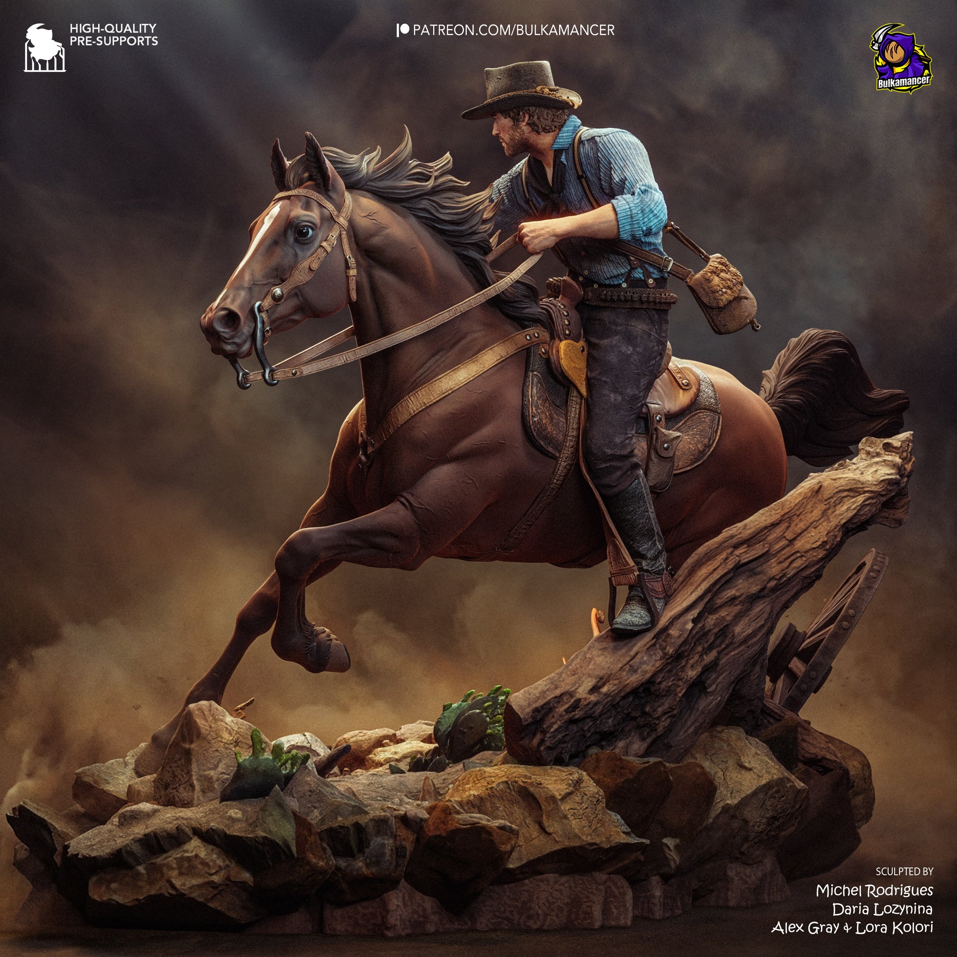 Arthur from Red Dead Redemption 2 by Bulkamancer | High Quality Resin Print | Painted Commissions available! - Sephiknot