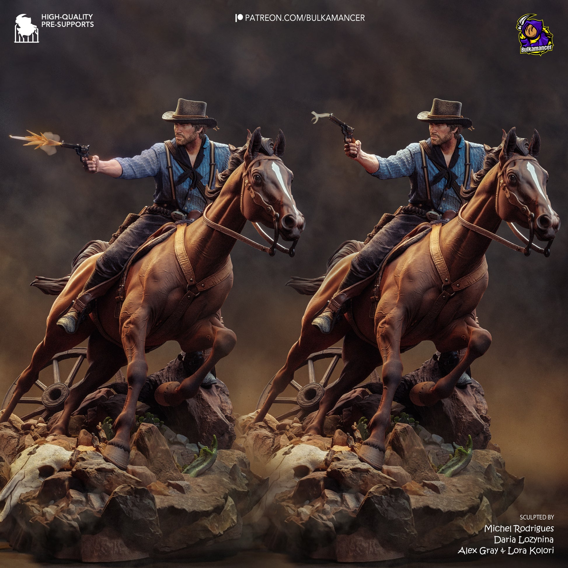Arthur from Red Dead Redemption 2 by Bulkamancer | High Quality Resin Print | Painted Commissions available! - Sephiknot