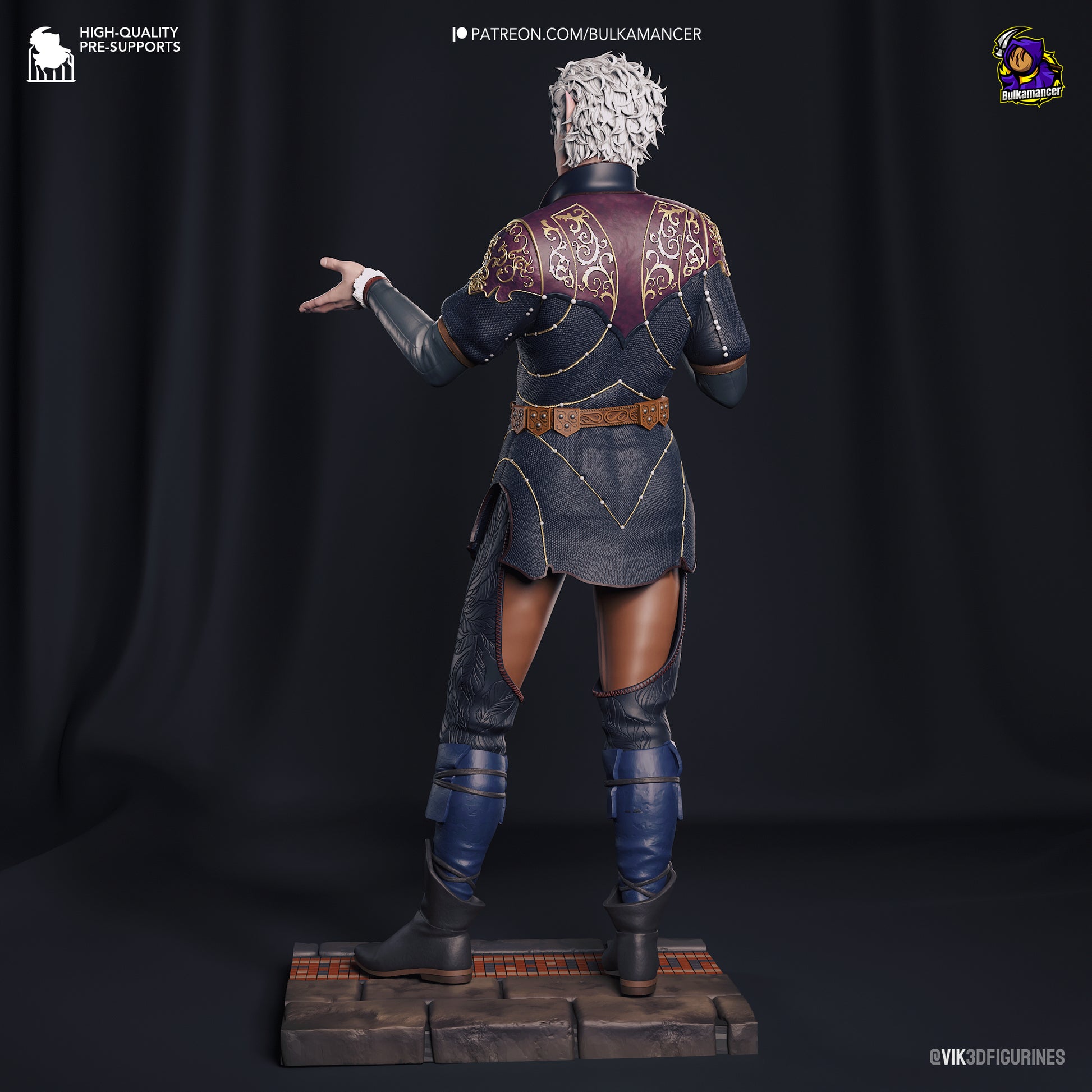 Baldurs Gate 3 Astarion Garage Kit | Fanmade Model | Vampire daddy | 3D Printed - Sephiknot