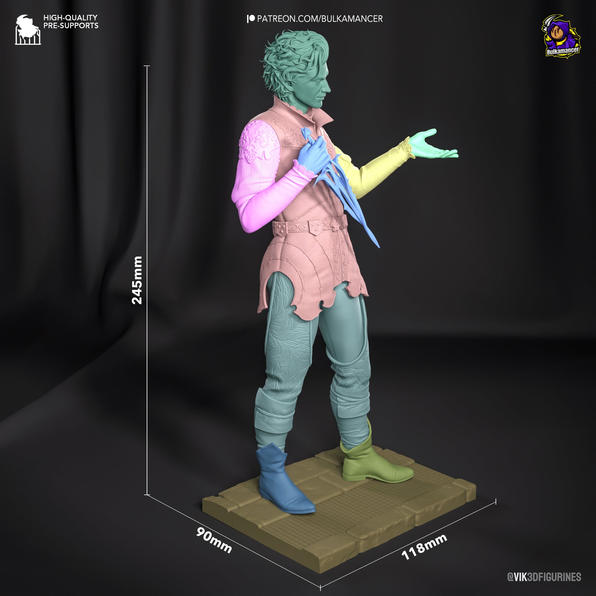 Baldurs Gate 3 Astarion Garage Kit | Fanmade Model | Vampire daddy | 3D Printed - Sephiknot