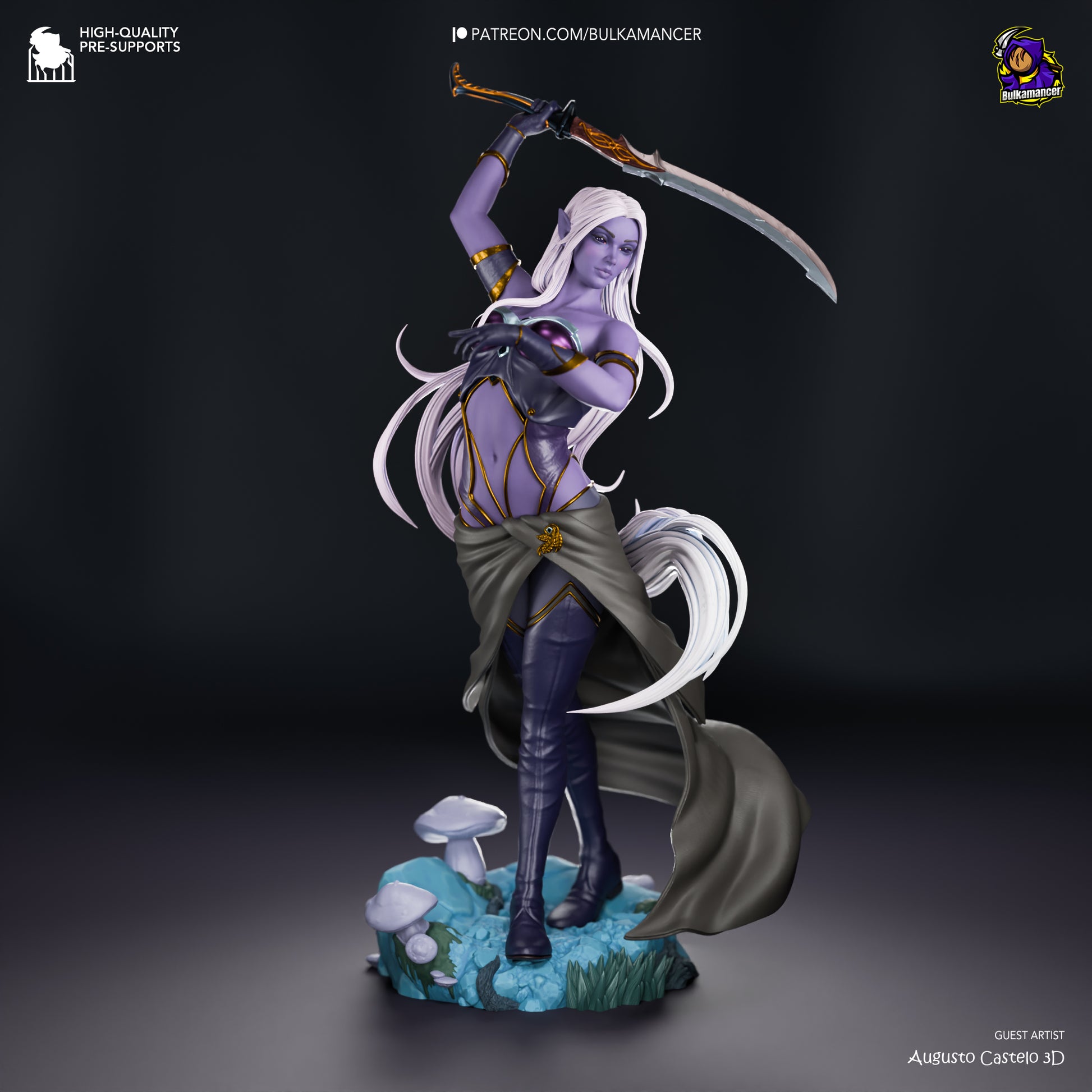 Eilistraee Garage Kit | Fanmade Model by Bulkamancer | 3D Printed - Sephiknot