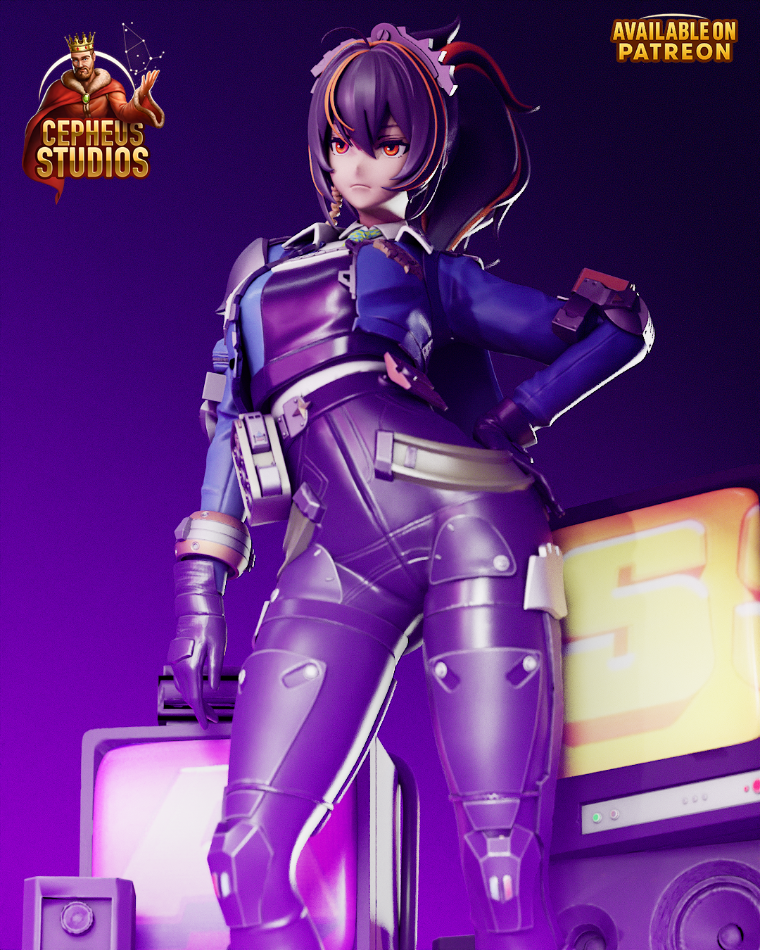 Zhu Yuan from Zenless Zone Zero Fan-Made Model by Cepheus Studio - Sephiknot