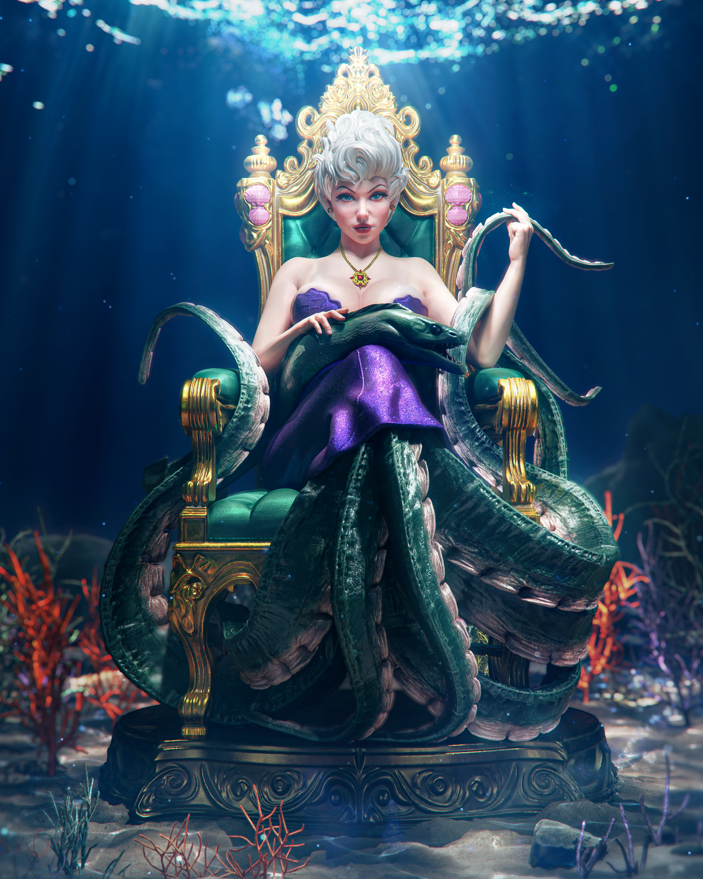 Ursula from Little Mermaid by CA3D | High Quality Resin Print | Painted Commissions available!