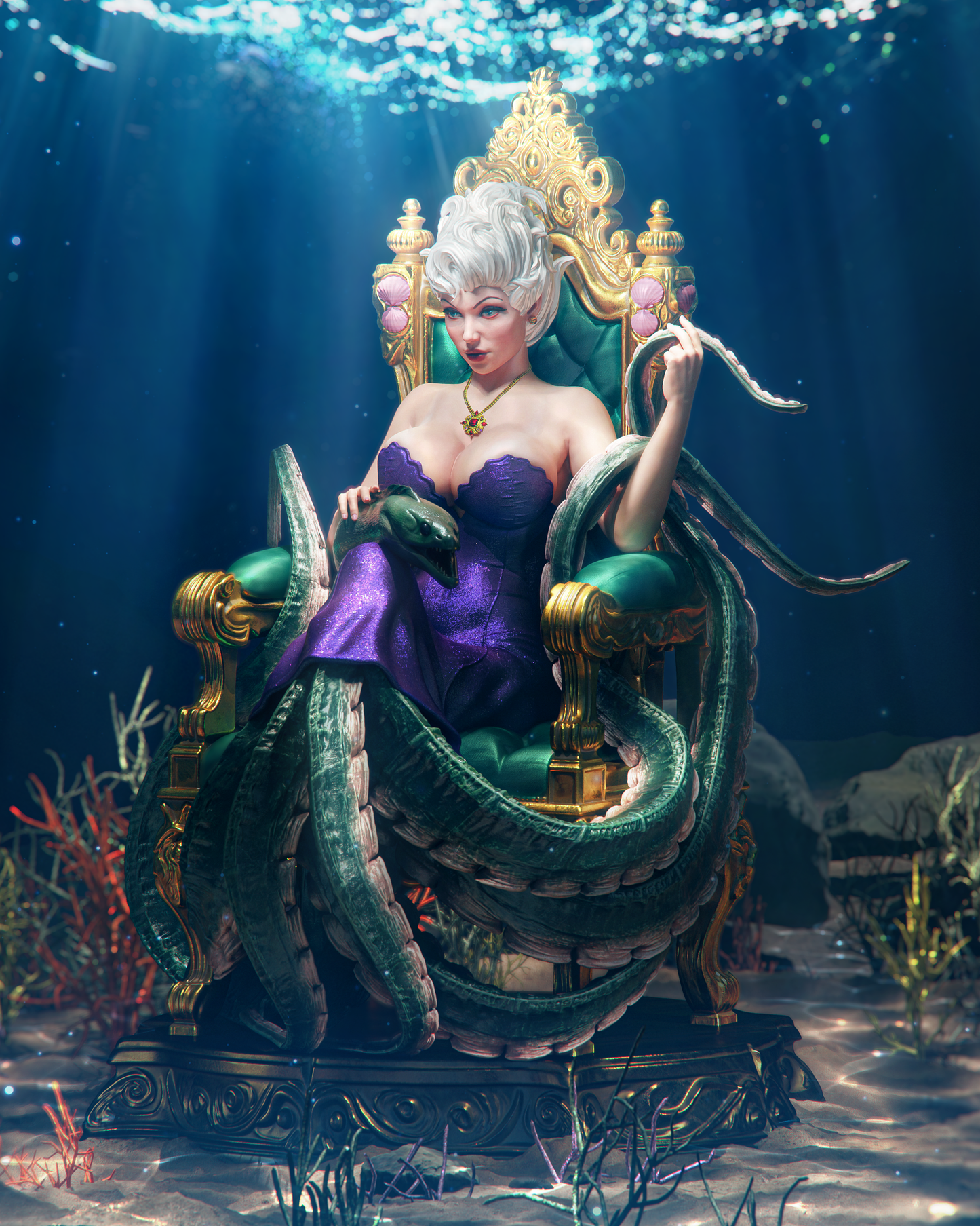 Ursula from Little Mermaid by CA3D | High Quality Resin Print | Painted Commissions available!
