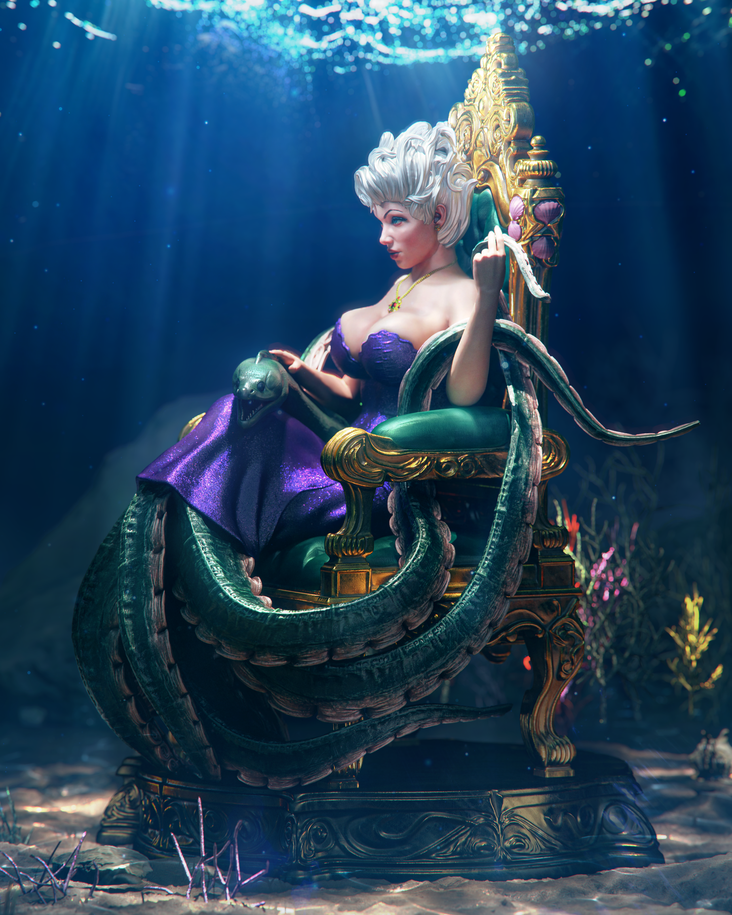 Ursula from Little Mermaid by CA3D | High Quality Resin Print | Painted Commissions available!