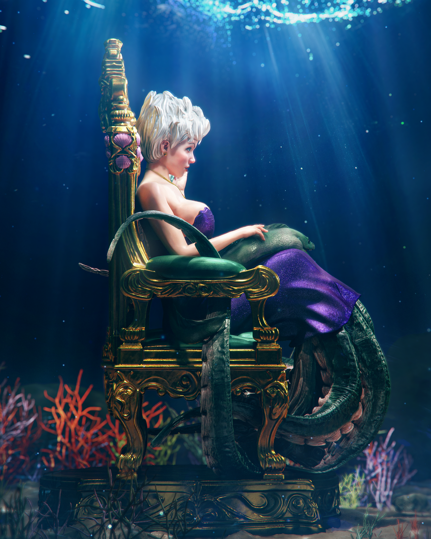 Ursula from Little Mermaid by CA3D | High Quality Resin Print | Painted Commissions available!