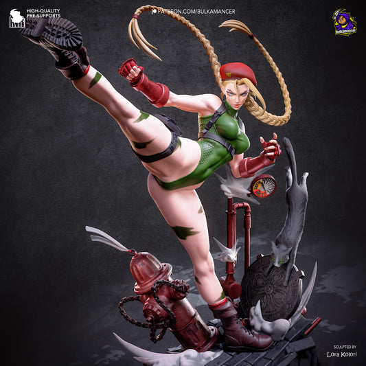 Cammy from Street Fighter by Bulkamancer | High Quality Resin Print | Painted Commissions available!