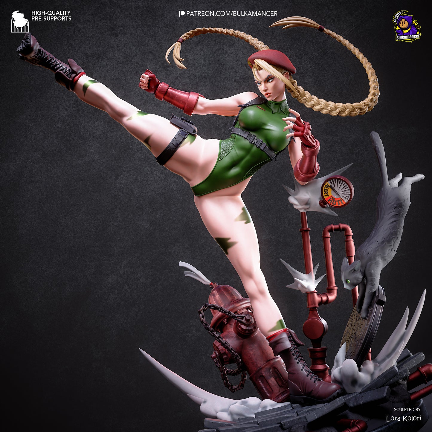 Cammy from Street Fighter by Bulkamancer | High Quality Resin Print | Painted Commissions available!