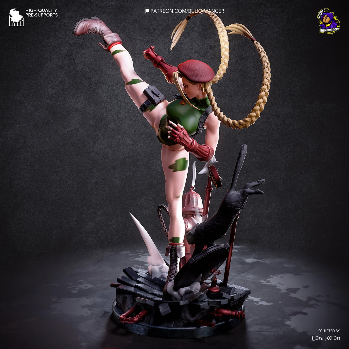 Cammy from Street Fighter by Bulkamancer | High Quality Resin Print | Painted Commissions available!