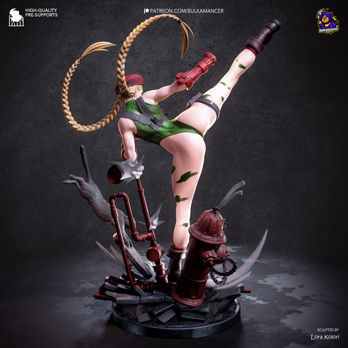 Cammy from Street Fighter by Bulkamancer | High Quality Resin Print | Painted Commissions available!