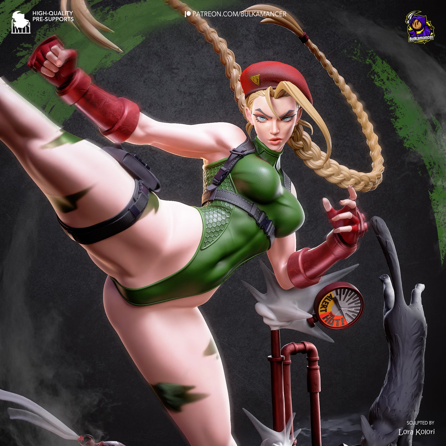 Cammy from Street Fighter by Bulkamancer | High Quality Resin Print | Painted Commissions available!