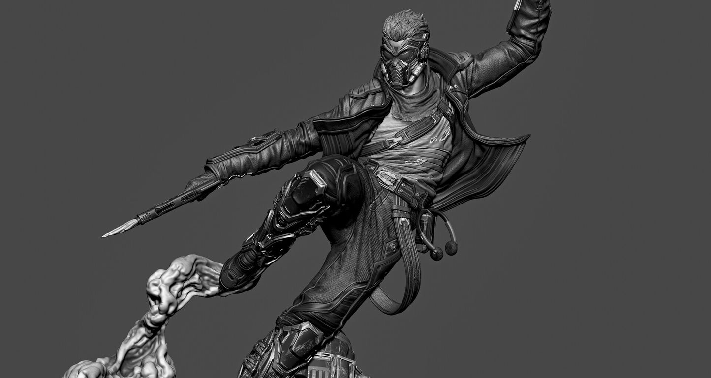 Starlord from Marvel by CA3D | High Quality Resin Print | Painted Commissions available!