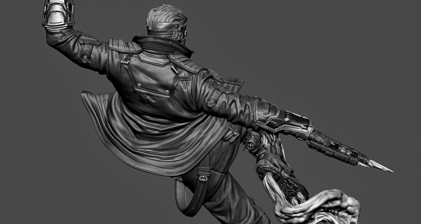 Starlord from Marvel by CA3D | High Quality Resin Print | Painted Commissions available!