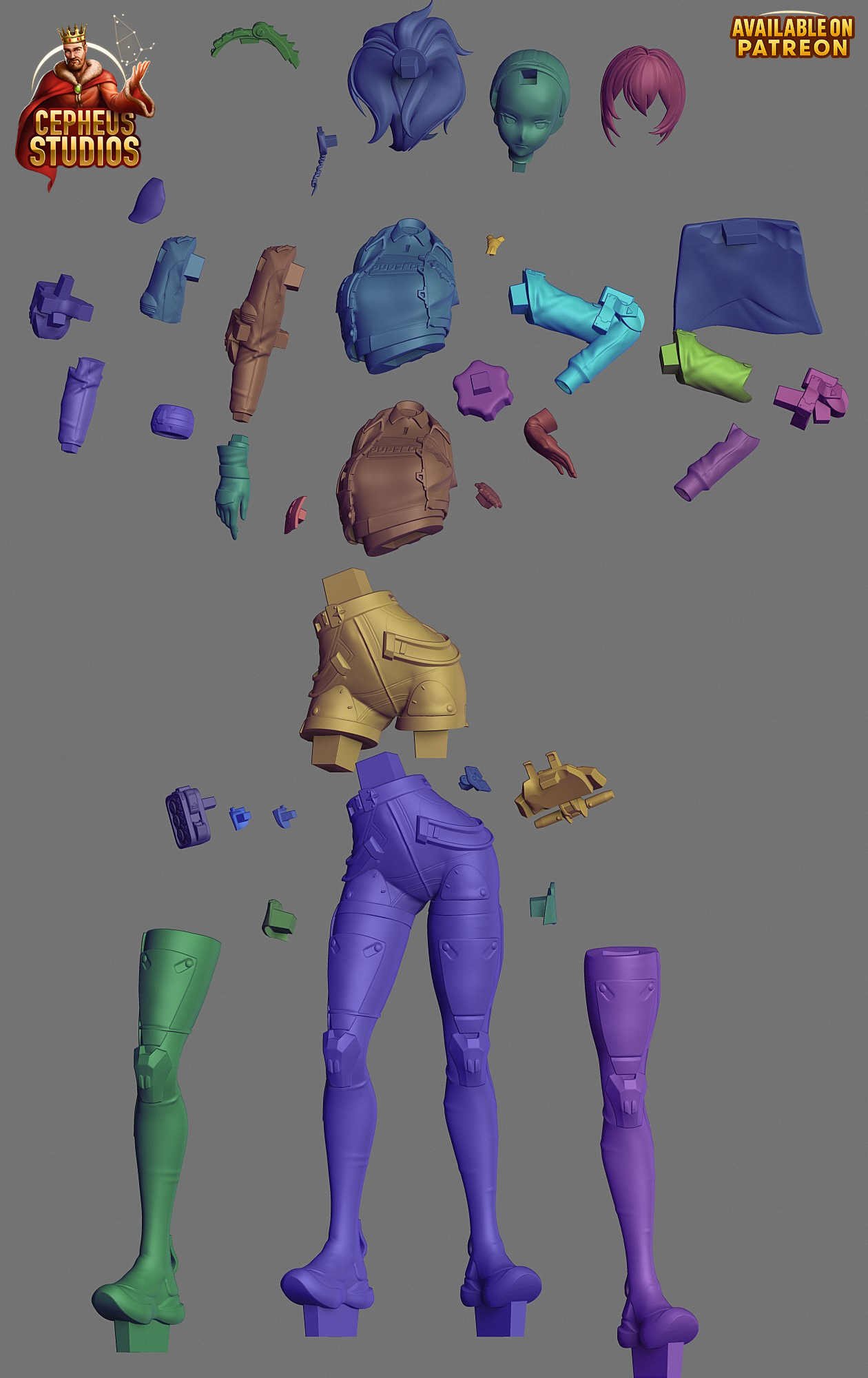 Zhu Yuan from Zenless Zone Zero Fan-Made Model by Cepheus Studio - Sephiknot