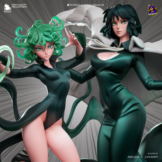 Fubuki and Tatsumaki Fan-Made Model by Bulkamancer