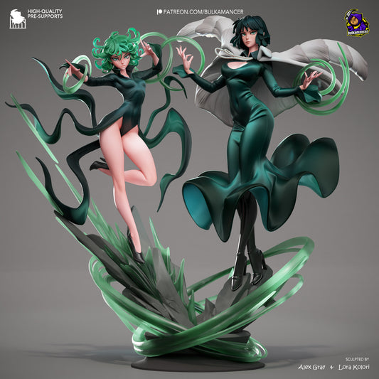 Fubuki and Tatsumaki Fan-Made Model by Bulkamancer