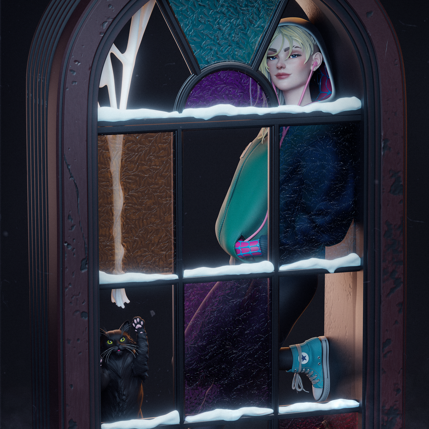 Spider Gwen from Marvel by CA3D | High Quality Resin Print | Painted Commissions available!