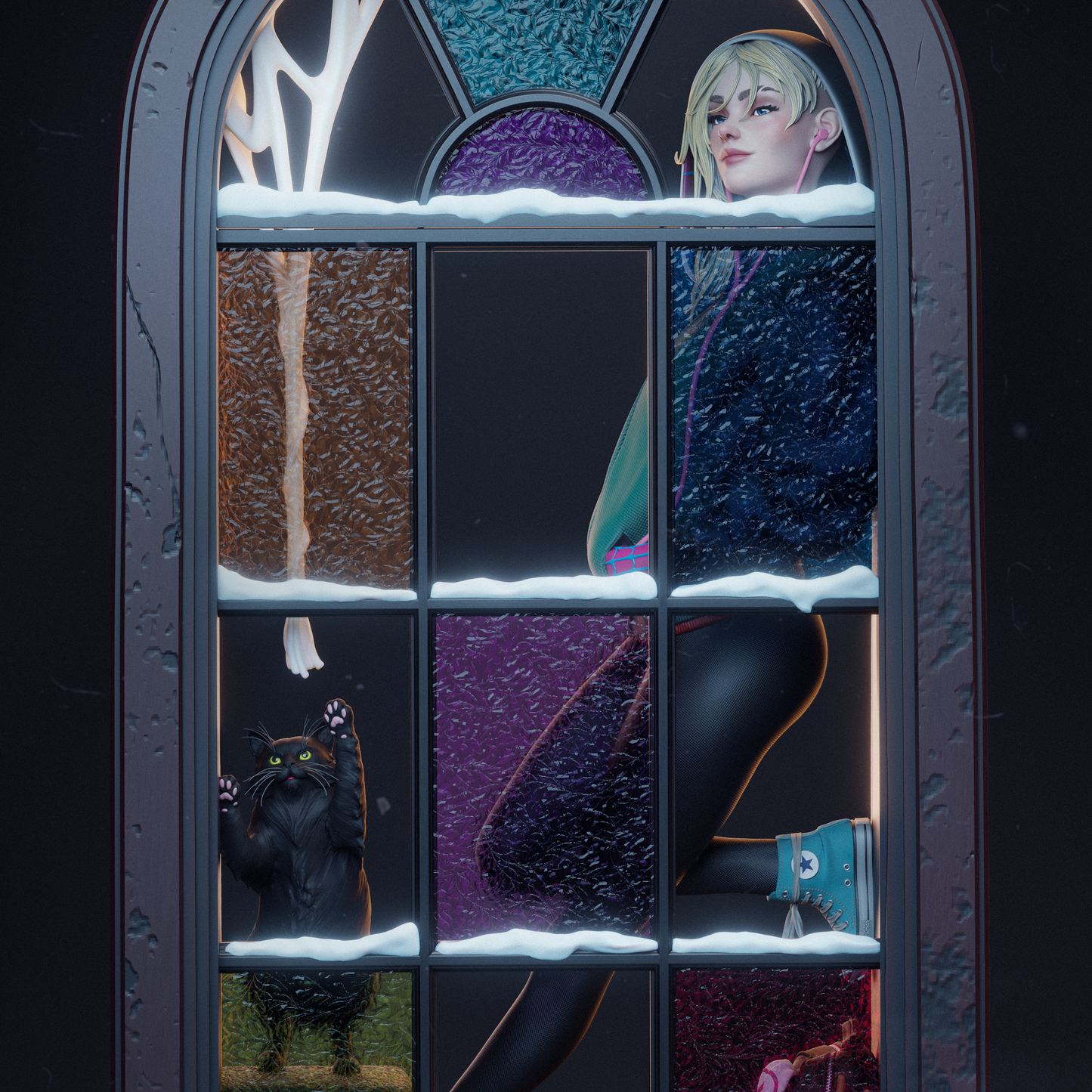 Spider Gwen from Marvel by CA3D | High Quality Resin Print | Painted Commissions available!