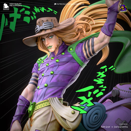 Gyro from JoJo's Bizarre Adventure by Bulkamancer | High Quality Resin Print | Painted Commissions available!