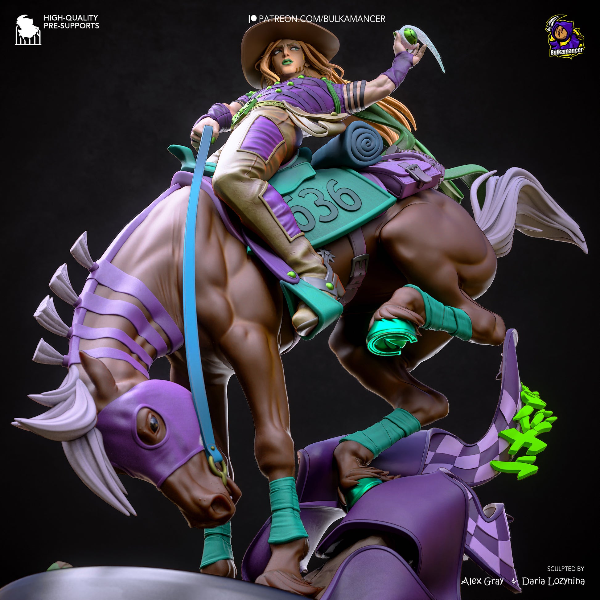 Gyro from JoJo's Bizarre Adventure by Bulkamancer | High Quality Resin Print | Painted Commissions available! - Sephiknot
