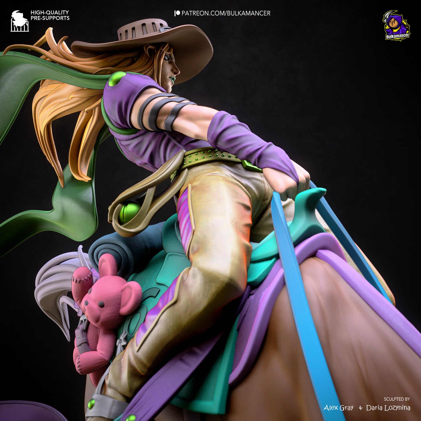 Gyro from JoJo's Bizarre Adventure by Bulkamancer | High Quality Resin Print | Painted Commissions available! - Sephiknot