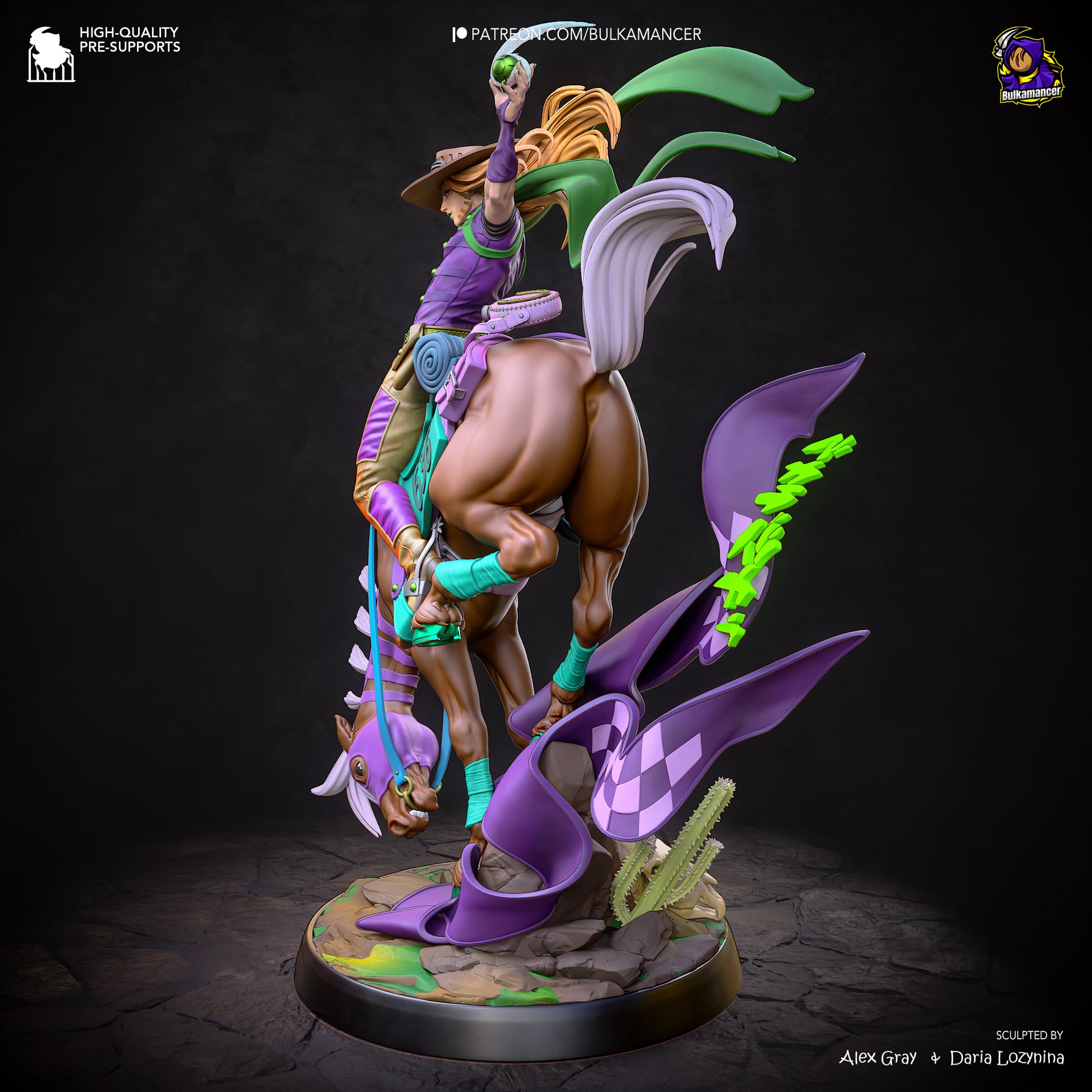 Gyro from JoJo's Bizarre Adventure by Bulkamancer | High Quality Resin Print | Painted Commissions available! - Sephiknot