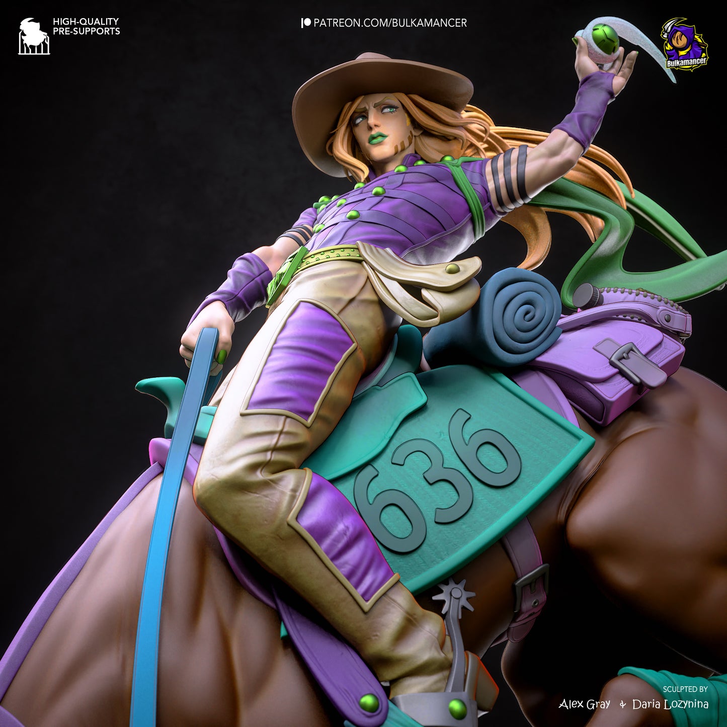 Gyro from JoJo's Bizarre Adventure by Bulkamancer | High Quality Resin Print | Painted Commissions available! - Sephiknot