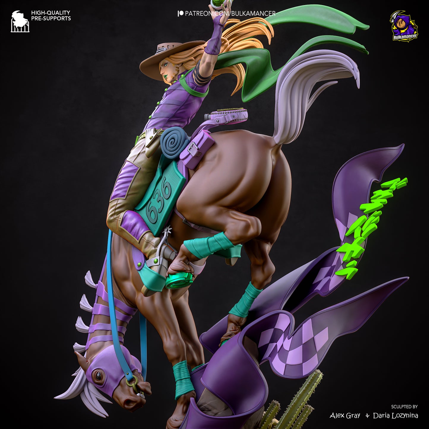 Gyro from JoJo's Bizarre Adventure by Bulkamancer | High Quality Resin Print | Painted Commissions available! - Sephiknot
