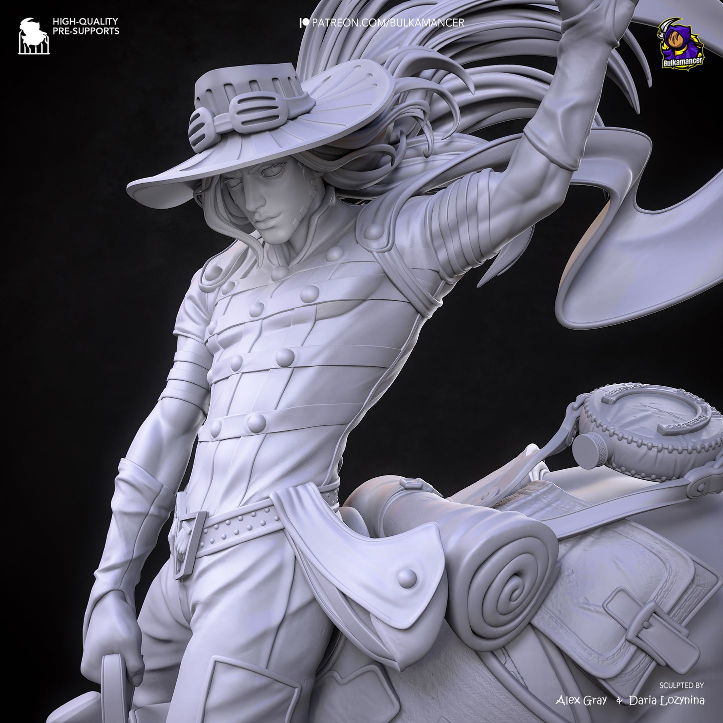 Gyro from JoJo's Bizarre Adventure by Bulkamancer | High Quality Resin Print | Painted Commissions available! - Sephiknot