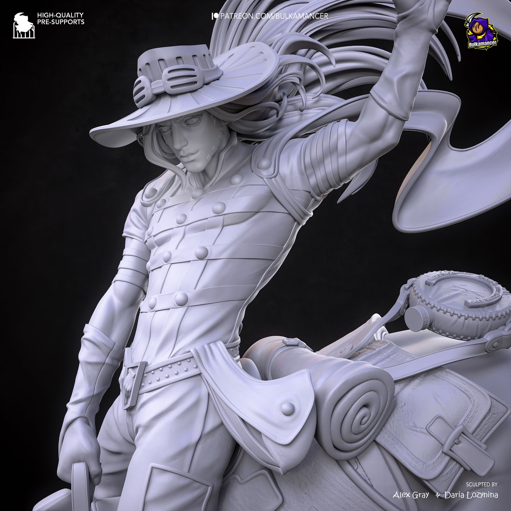 Gyro from JoJo's Bizarre Adventure by Bulkamancer | High Quality Resin Print | Painted Commissions available! - Sephiknot