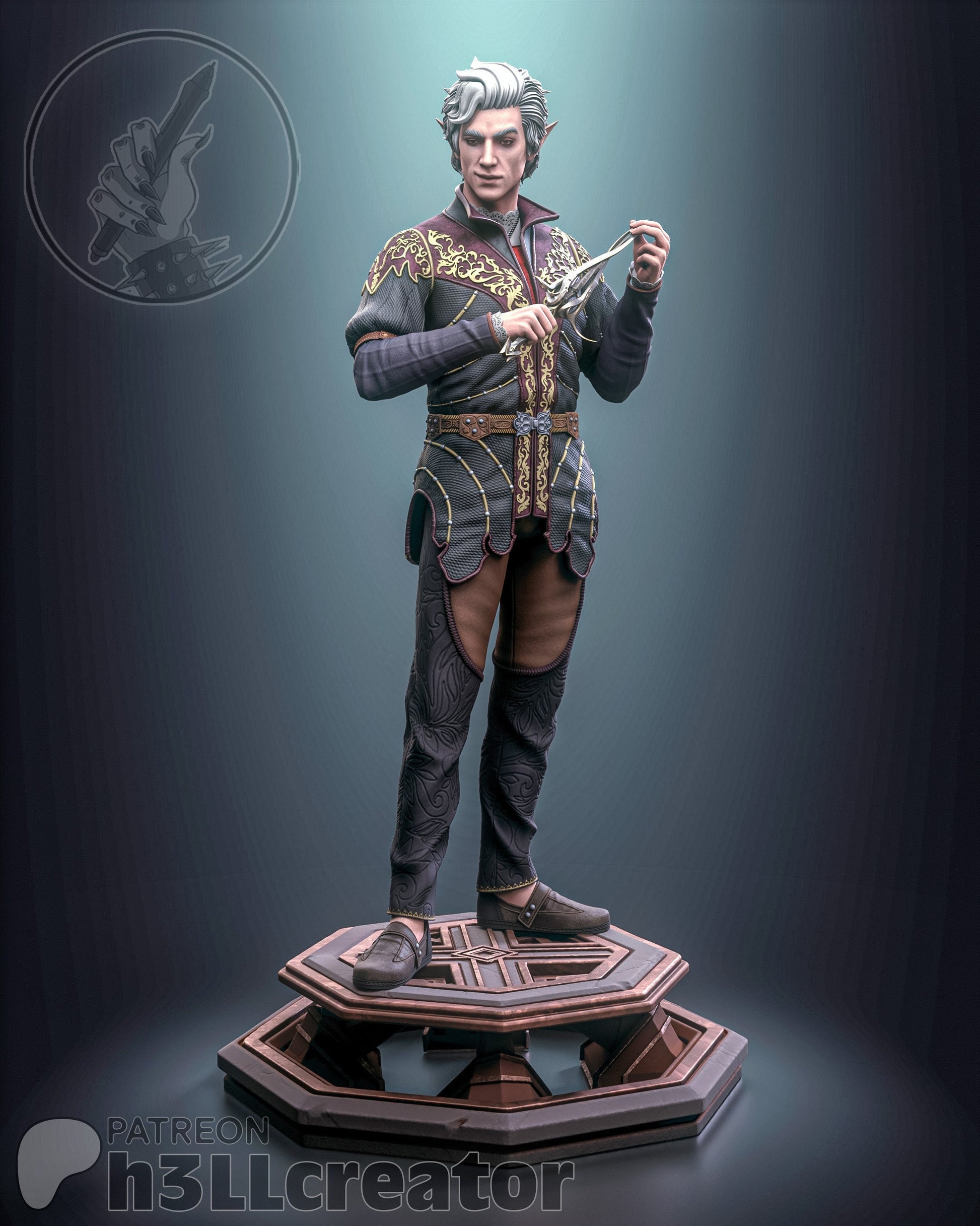Baldurs Gate 3 Astarion Garage Kit | Fanmade Model made by h3llCreator & Bulkamancer | The Vampire Husbando | 3D Printed