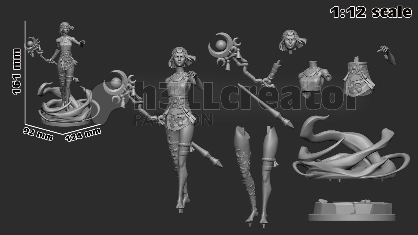 Hades 2 Melinoe Garage Kit | Fanmade Model by Bulkamancer/h3llCreator | Princess of the Underworld | 3D Printed